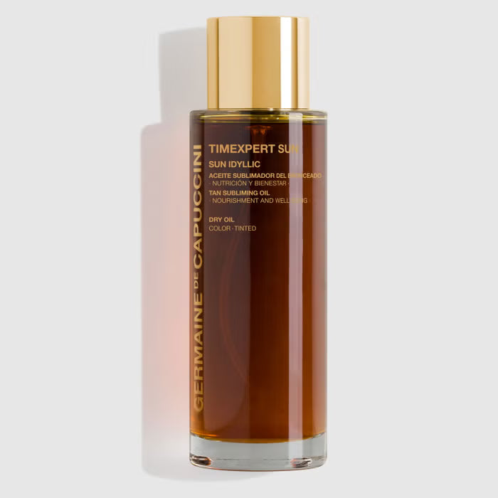 Sun Idyllic - aceite sublimador del bronceado - Germaine de Capuccini- bronceada en menos tiempo 
