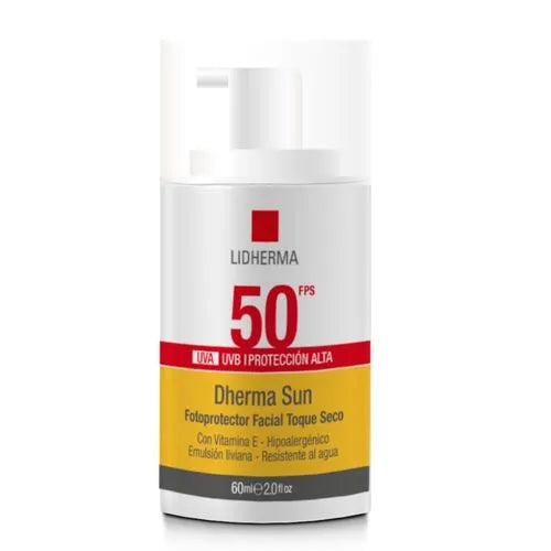 Dherma Sun Fotoprotector Facial toque seco - SPF50- Lidherma