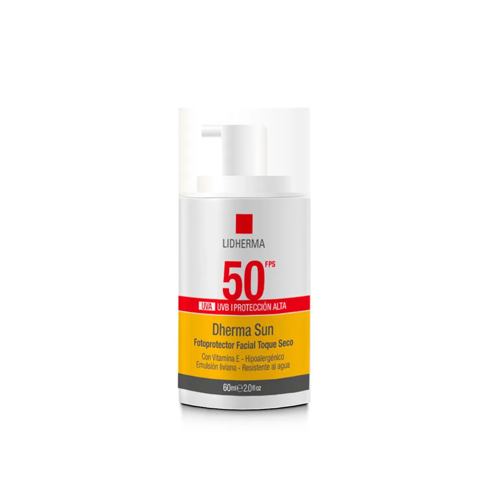 Dherma Sun Fotoprotector Facial toque seco - SPF50- Lidherma