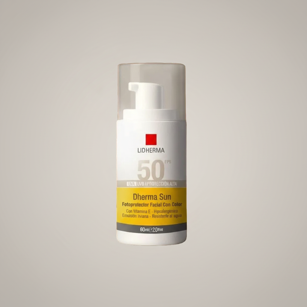 Dherma Sun Fotoprotector Facial con Color - SPF50 -Lidherma