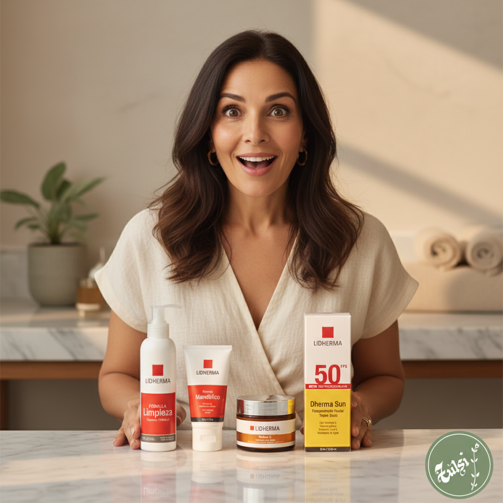 Mujer de frente con productos integrados naturalmente - Lidherma Tulsi